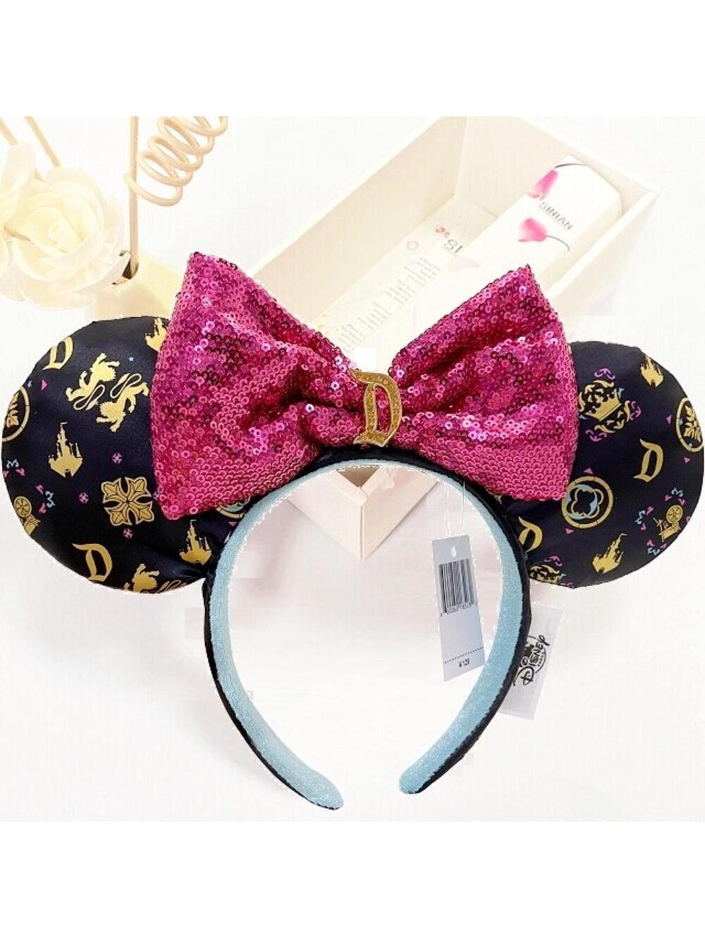 Ears Limited Sequin Bow Disneyland Resort Castle Sleeping Beauty Headband